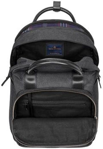 Brooks Brothers Grant Dual-Handle Polyester Canvas 16.3 L Backpack - 16.5"h x 11.5"w x 5.25"d